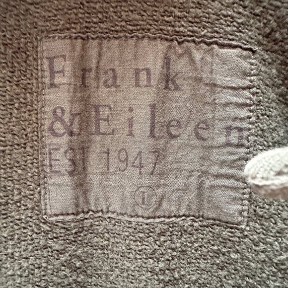 NWOT Frank & Eileen Womens Willa Wrap Dress Sz L Green Long Sleeve Triple Fleece - Picture 7 of 8